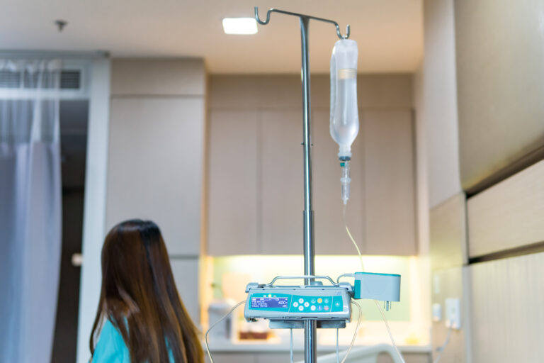 giving saline to the hand of a patient medical tre 2025 02 10 13 55 05 utc