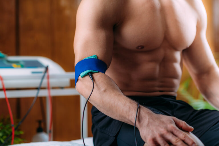 elbow physical therapy with tens electrode brace p 2026 03 10 03 10 18 utc