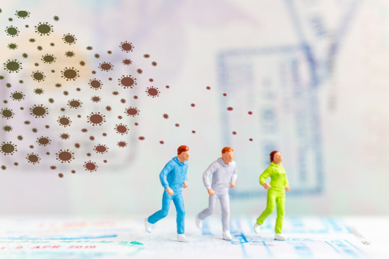 miniature figures run through coronavirus viral in 2026 01 11 09 24 54 utc