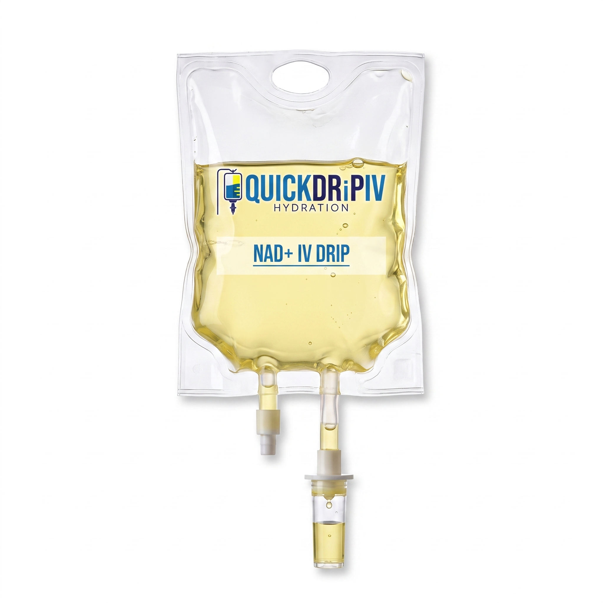 NAD IV vs Injection: How to Choose Your Session 1 NAD IV drip bag prepared for a supervised QuickDrip hydration visit